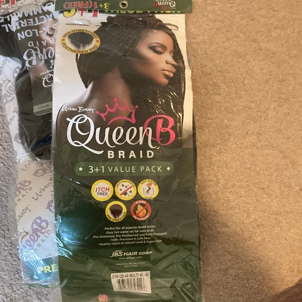 Queen B Pre-Stretched Braid Hair Pack